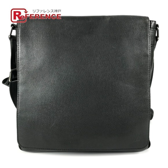 Louis Vuitton Ardoise messenger Bag crossbody Taiga Milo black Bag flap - Picture 1 of 9